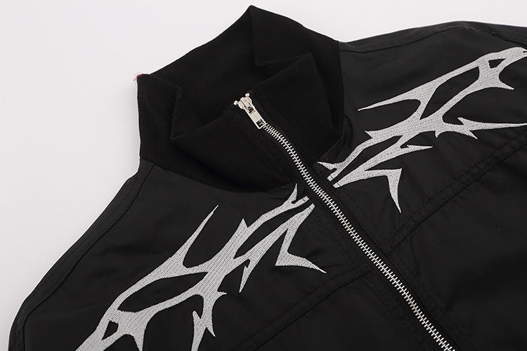 Chaqueta Bomber Tribal Bordado