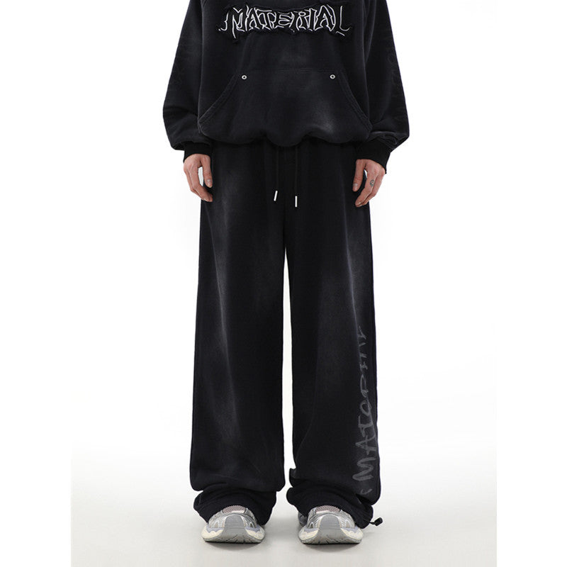 American Retro Pants High Street Graffiti Track Sweatpants