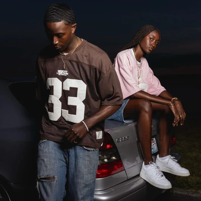 Camiseta Deportiva Varsity Oversized