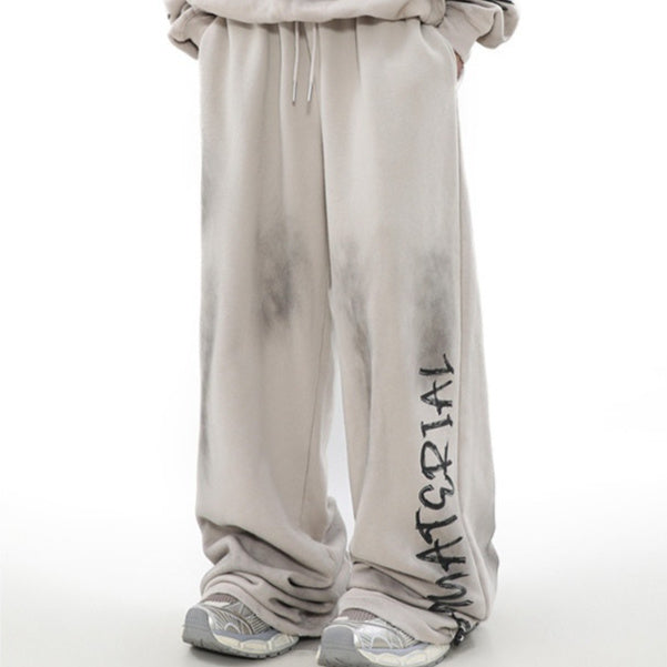 American Retro Pants High Street Graffiti Track Sweatpants