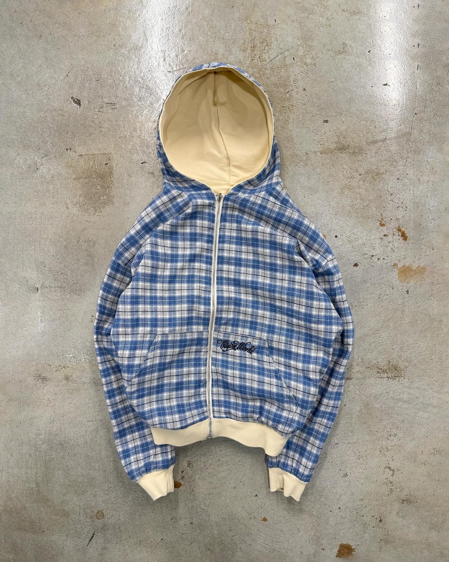 Sudadera Zip-Up Franela Reversible