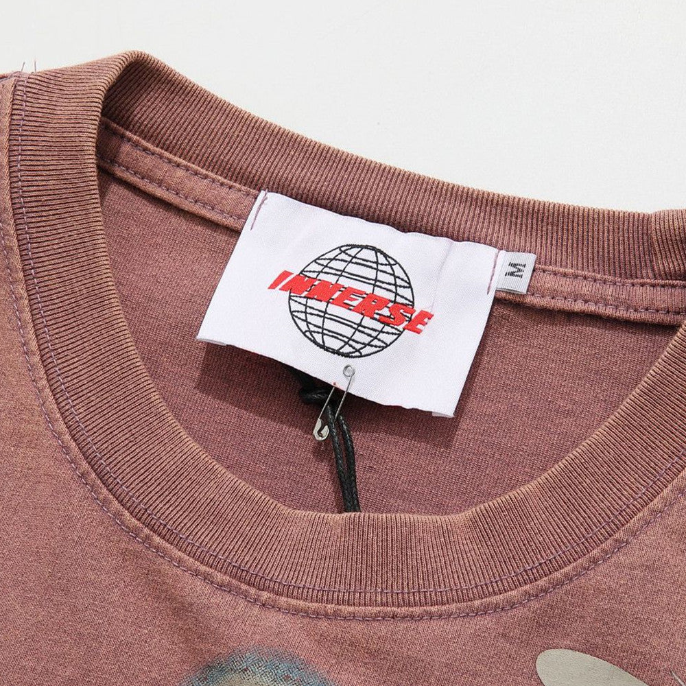 Butterfly Print High Street Contrast T-Shirt