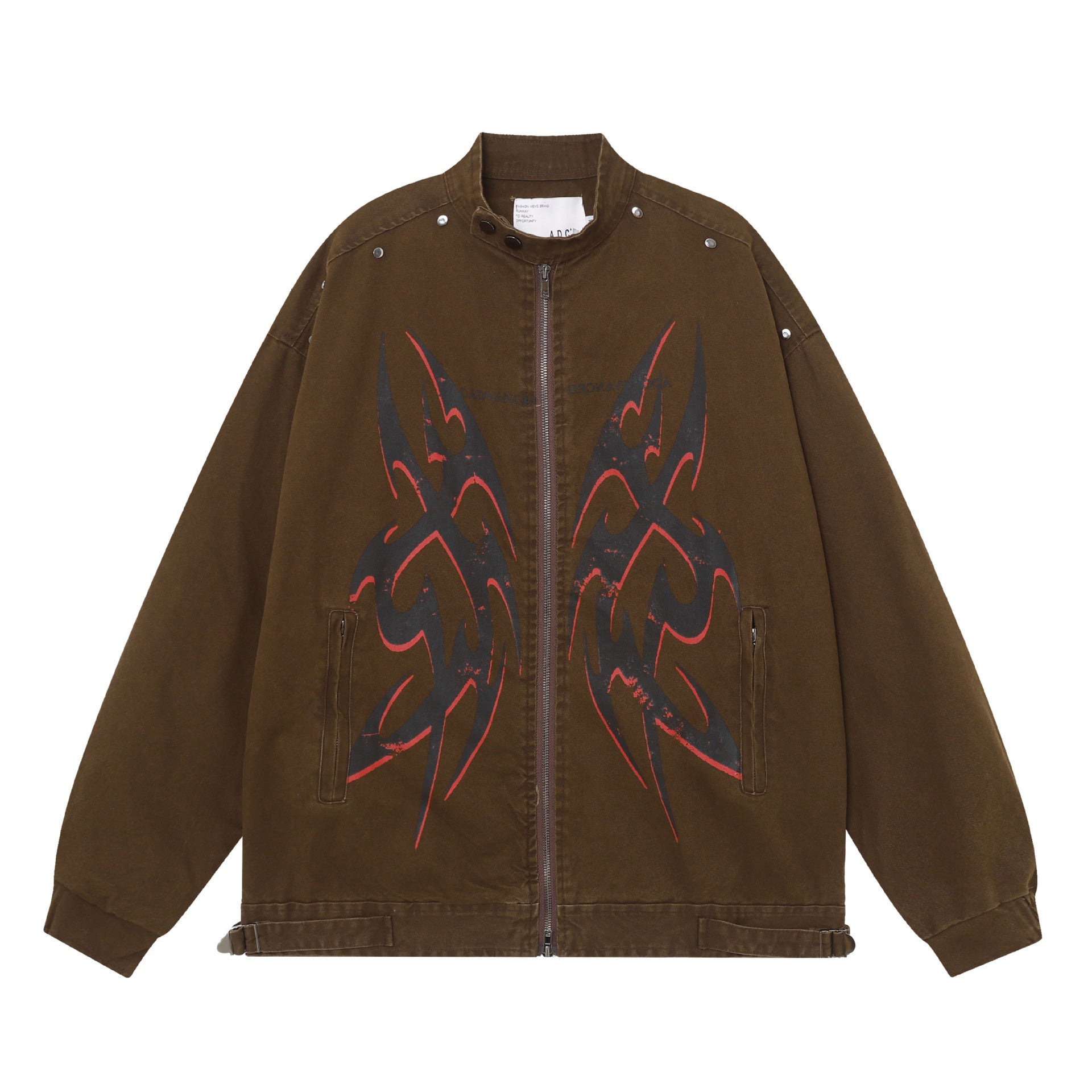 Men's Clothing Street High Street Printed Jacket Coat