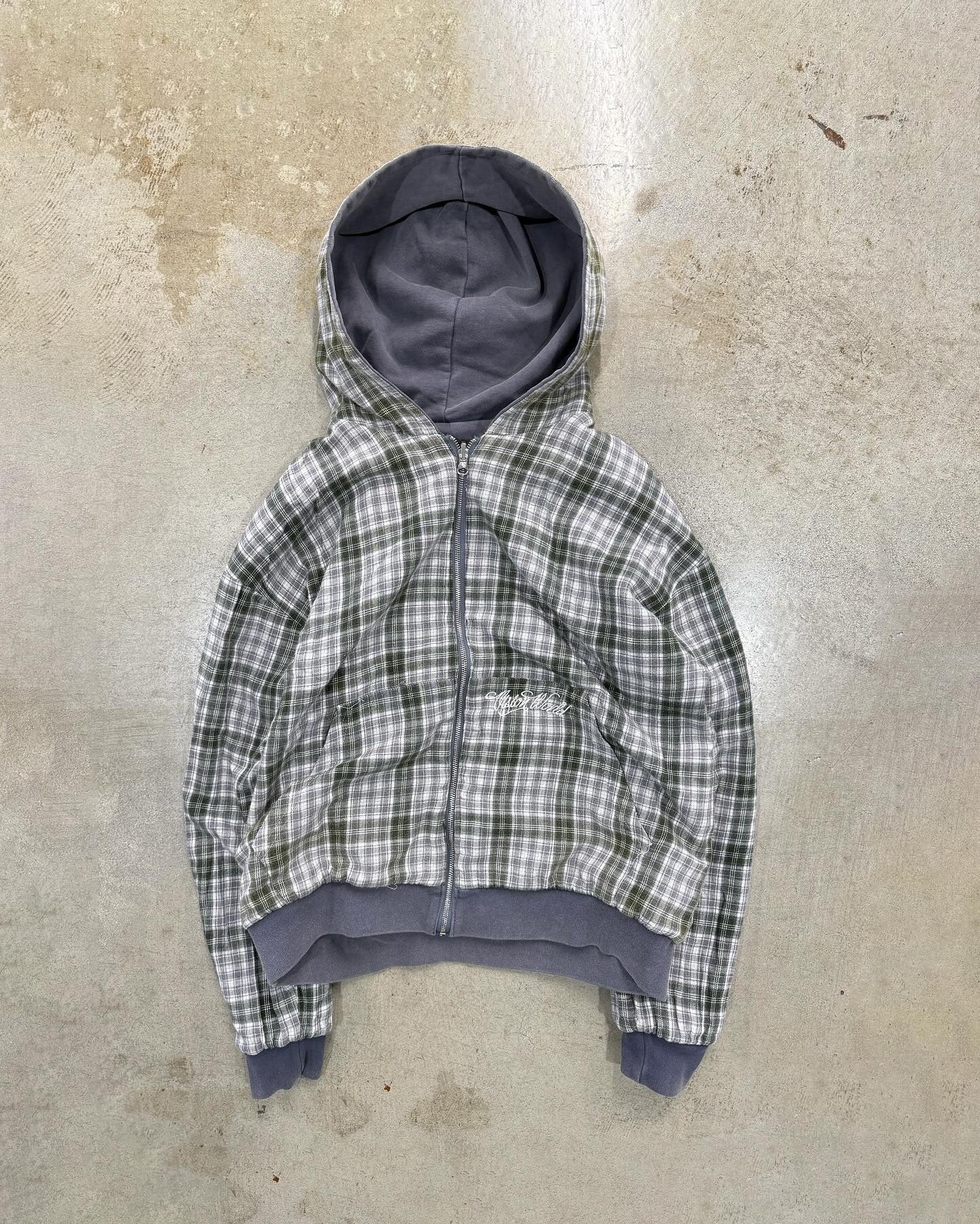 Sudadera Zip-Up Franela Reversible