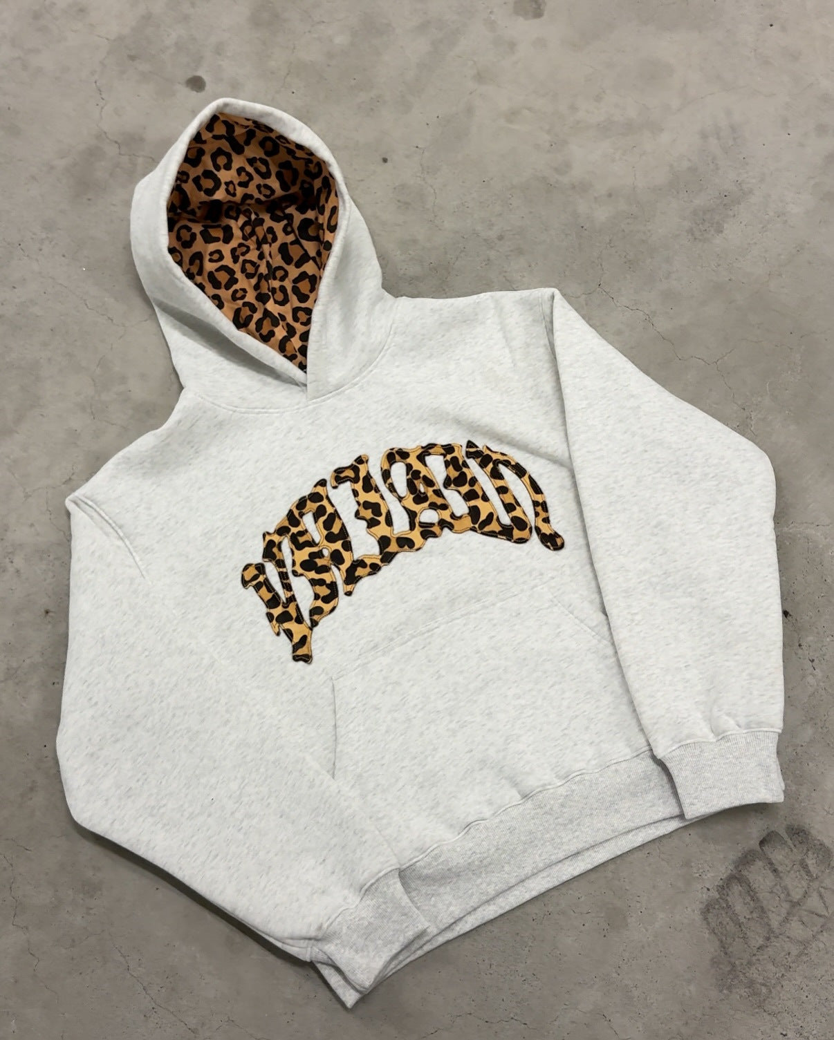 Leopard Print Letter Embroidery