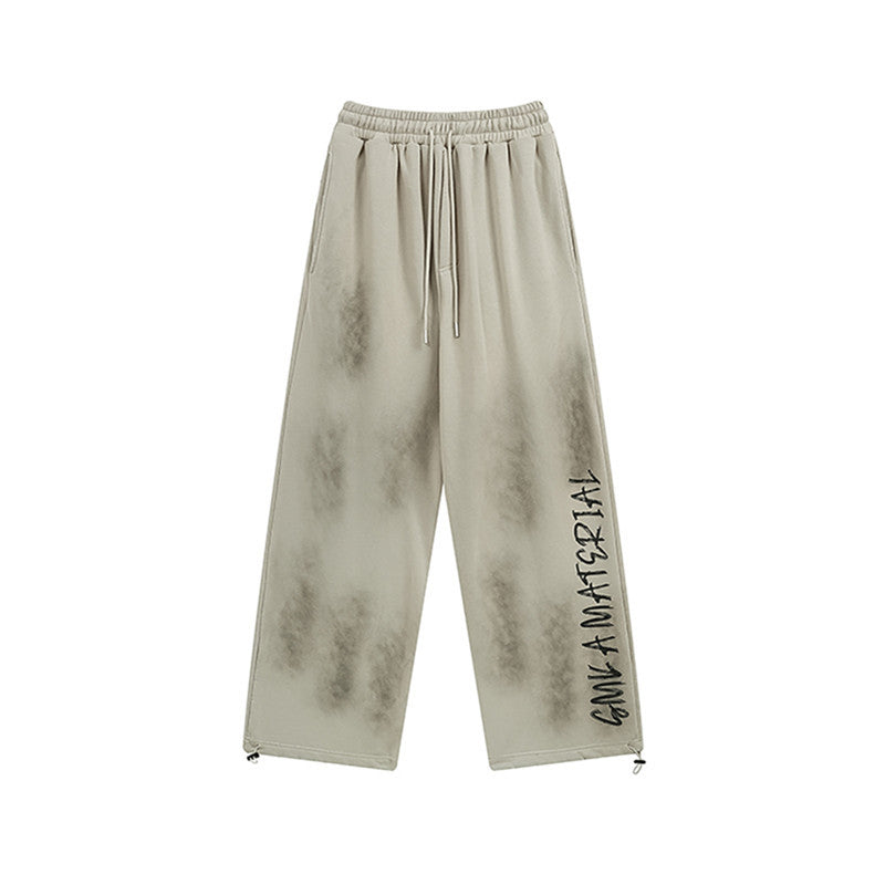 American Retro Pants High Street Graffiti Track Sweatpants