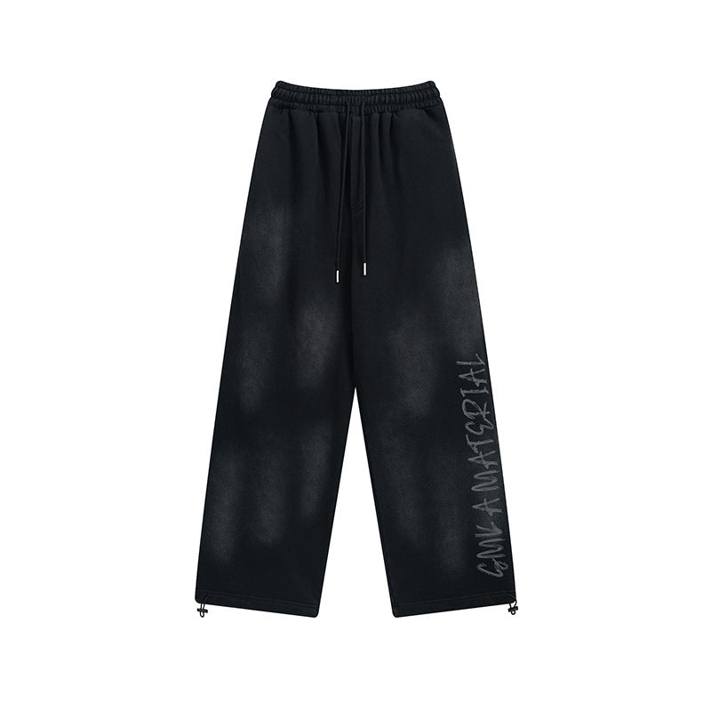 American Retro Pants High Street Graffiti Track Sweatpants - hover