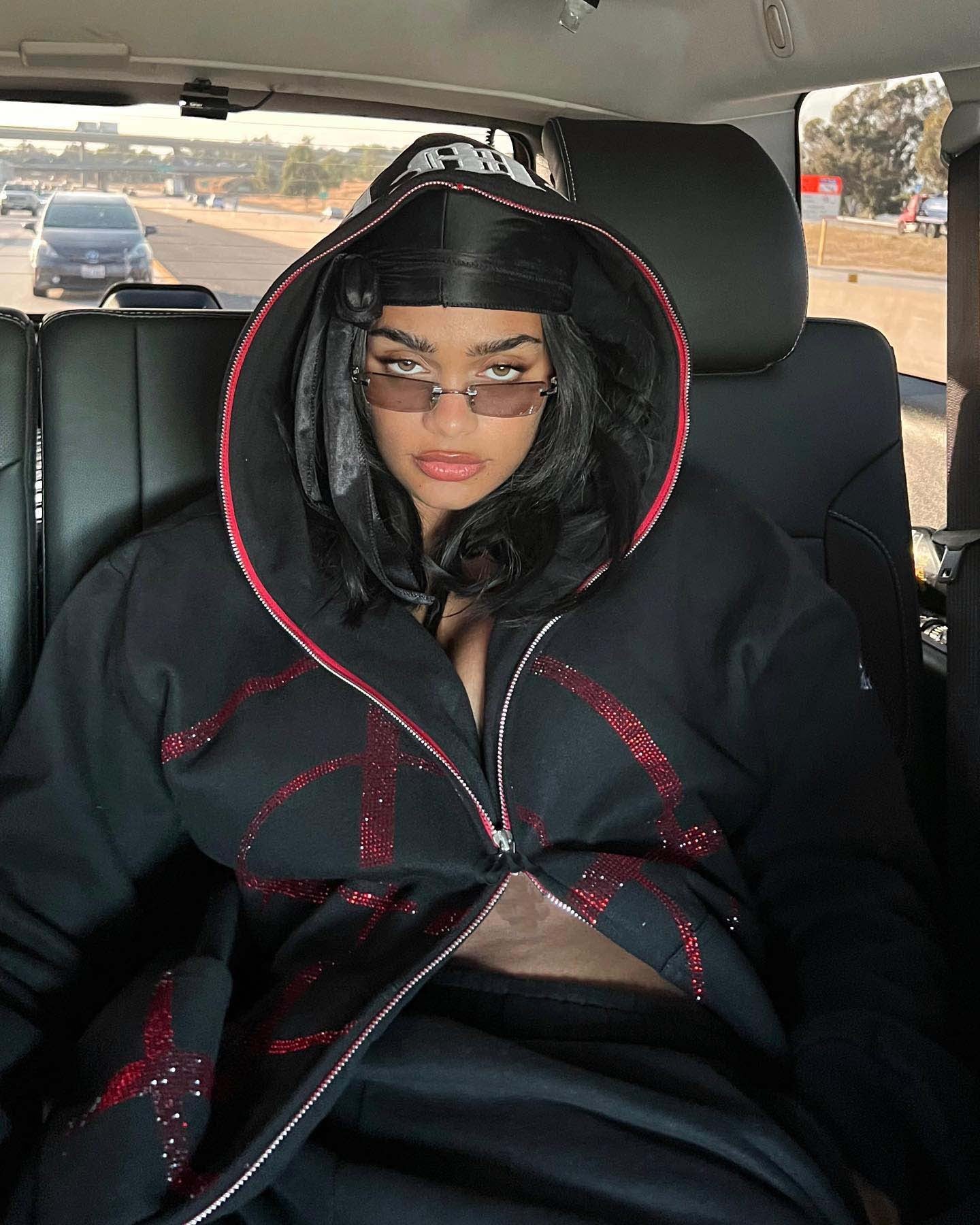 Sudadera Y2K Full Zip con Pedrería