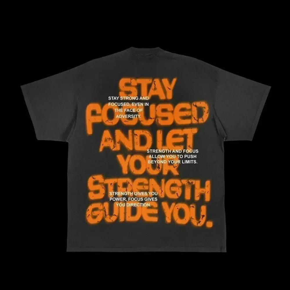 Harajuku Street Printed Large T-shirt Gothic