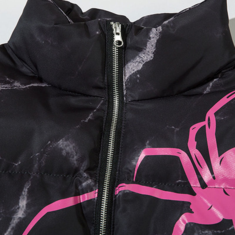 Chaqueta Acolchada Estampado Araña