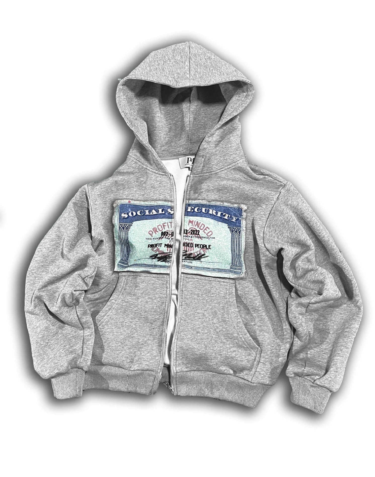 Loose Archaic Personality American Printed Hooded Long Sleeve Pullover Pocket Sweatshirt