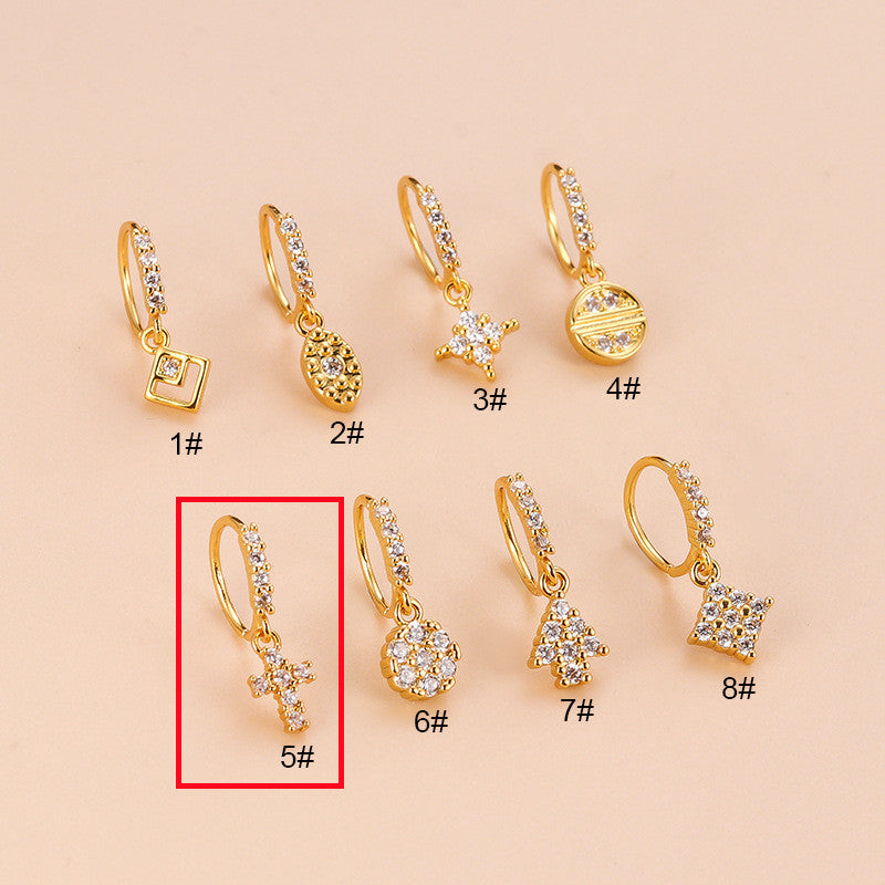 New Style Cross Nose Ring Fashion Piercing Jewelry