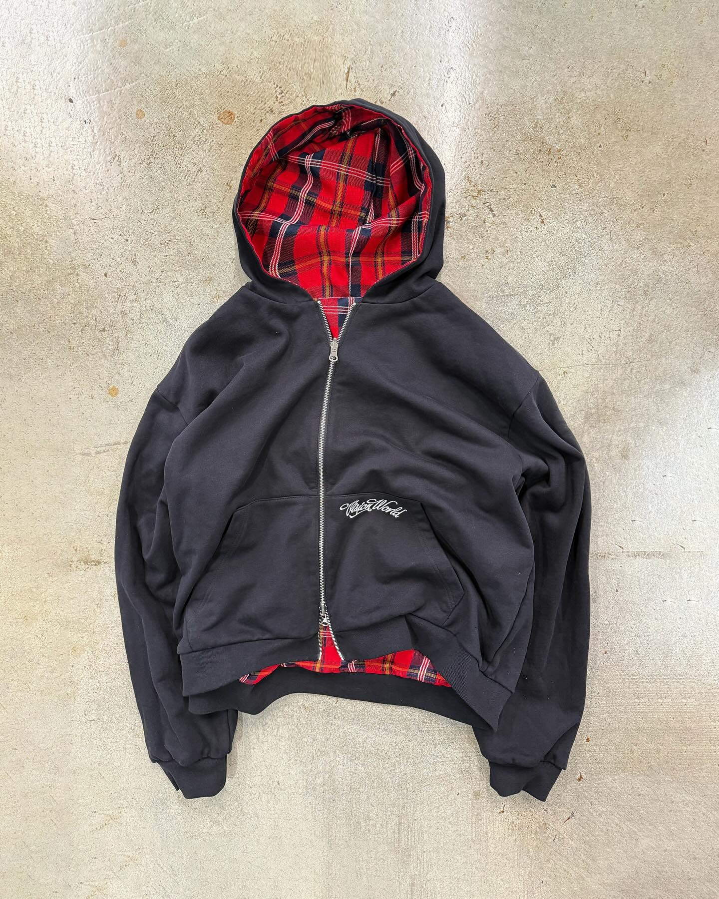 Sudadera Zip-Up Franela Reversible