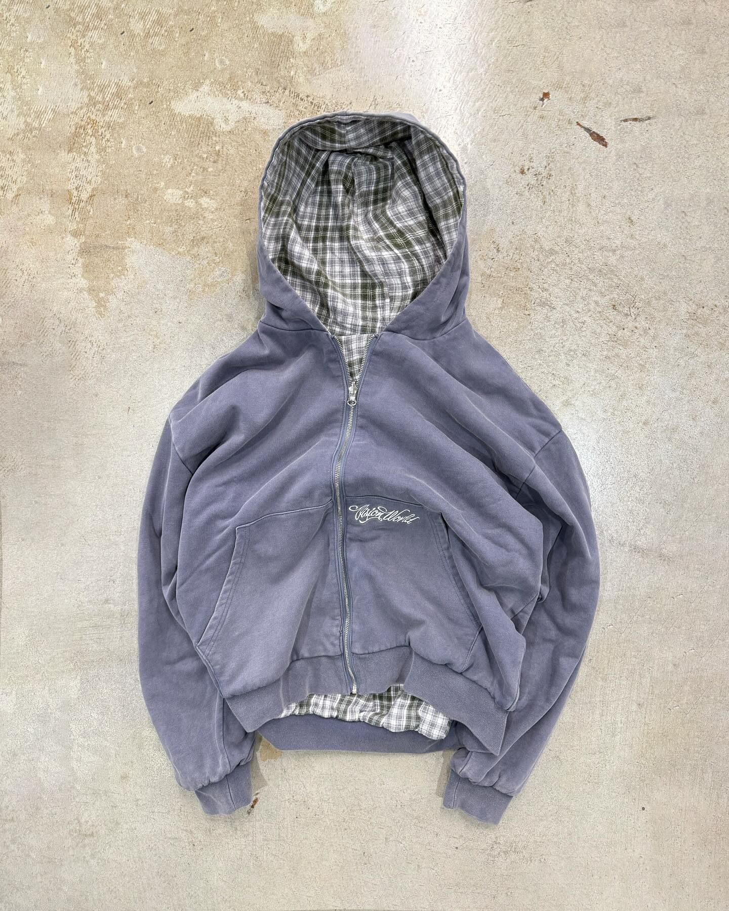 Sudadera Zip-Up Franela Reversible