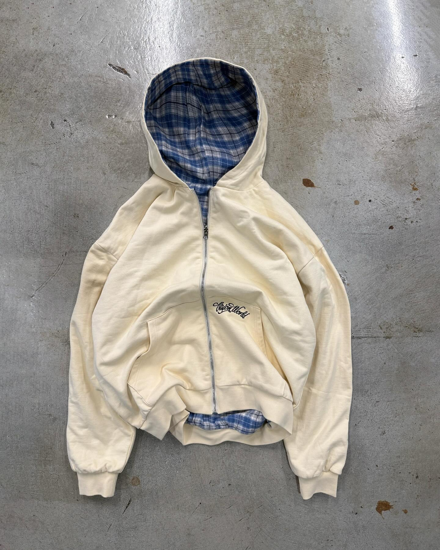 Sudadera Zip-Up Franela Reversible