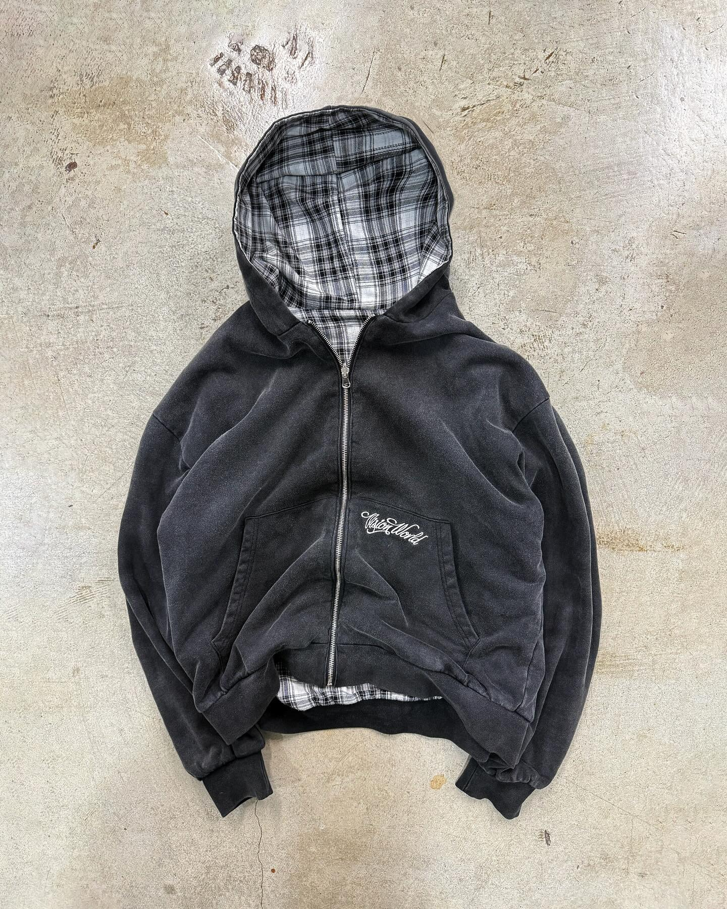 Sudadera Zip-Up Franela Reversible